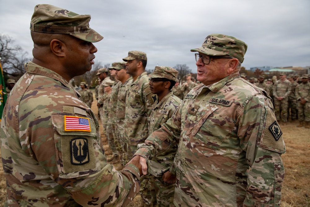 Mississippi National Guard Soldier get recognized during mission in Washington, D.C.