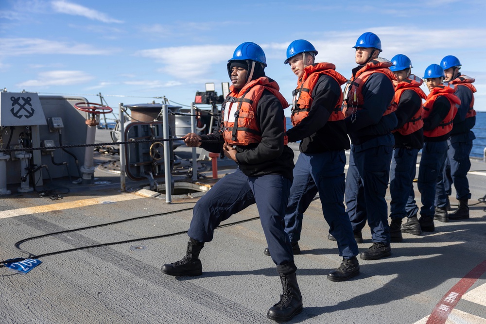 USS Spruance conducts routine operations