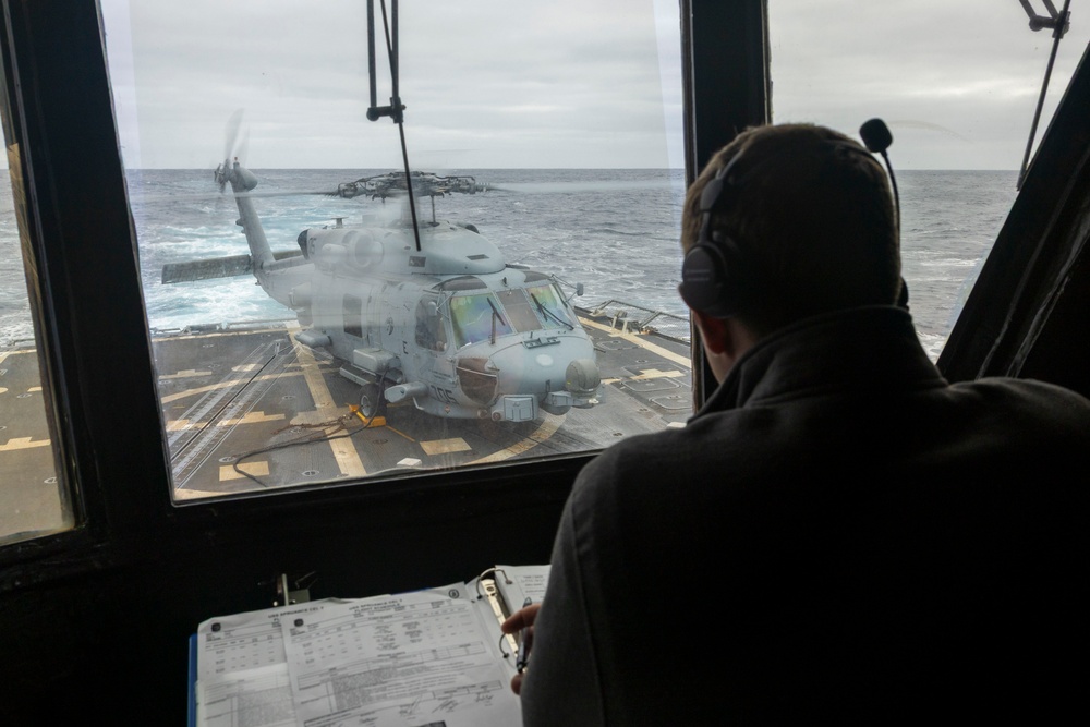 USS Spruance conducts routine operations