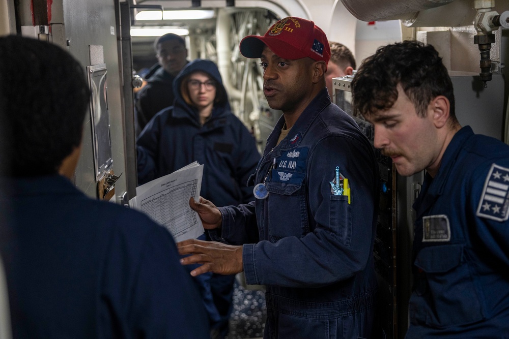USS Spruance conducts routine operations