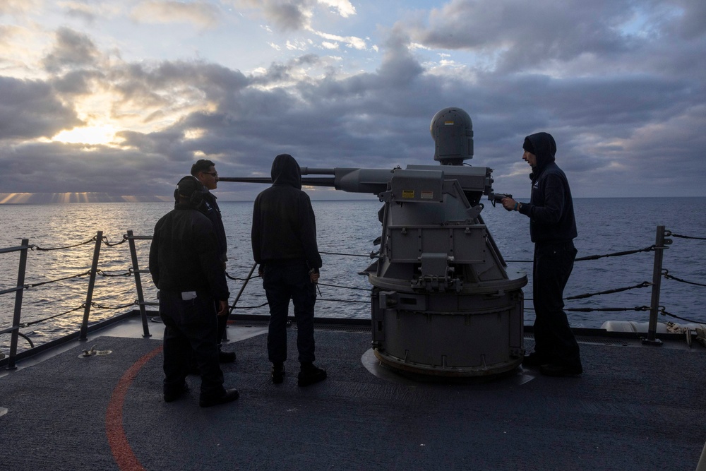USS Spruance conducts routine operations