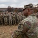 Joint Task Force Magnolia commander delivers remarks to service members in front of the White House