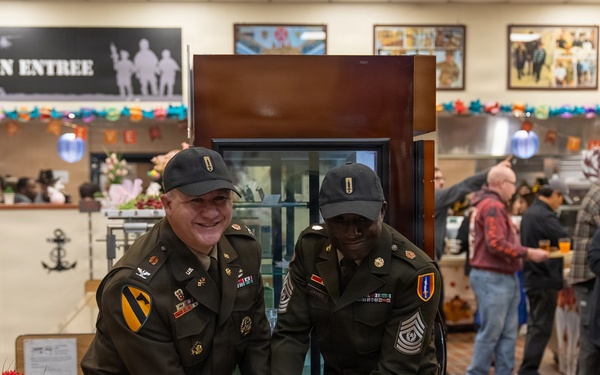 Thanksgiving Meal Service at Talon Cafe Warrior Restaurant