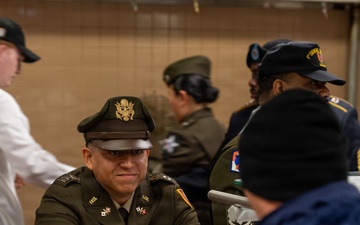 Soldiers and service members celebrate Thanksgiving at the Talon Cafe Warrior Restaurant