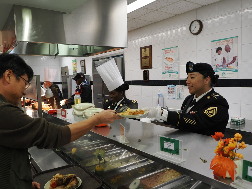 U.S. Army Soldiers Celebrate Thanksgiving at Camp Casey, South Korea