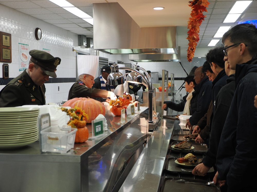 U.S. Army Soldiers Celebrate Thanksgiving at Camp Casey, South Korea