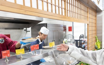 CFAY Commodore Matthew C. Perry General Mess hosts Thanksgiving Meal