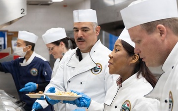 CFAY Commodore Matthew C. Perry General Mess hosts Thanksgiving Meal