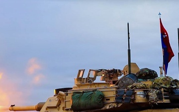 Polish Commander fires M1A2 Abrams tank for first time