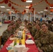 Soldiers are served up a Thanksgiving Meal courtesy of DFACs and Leadership