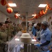 Soldiers are served up a Thanksgiving Meal courtesy of DFACs and Leadership