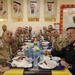 Soldiers are served Thanksgiving dinner at Camp Arifjan, Kuwait