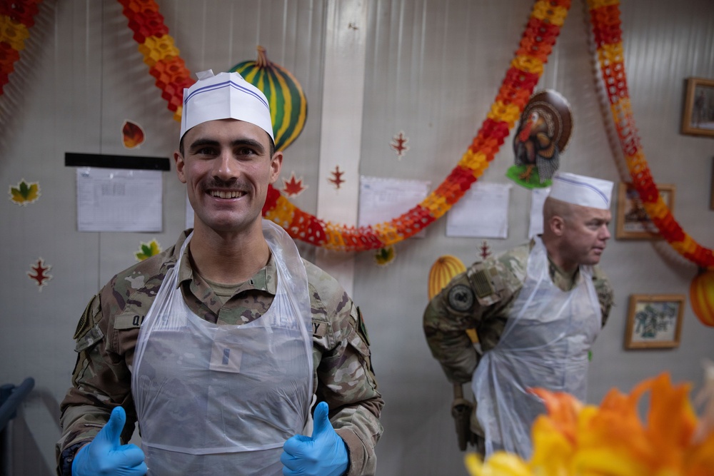 Coalition forces Soldiers Celebrate Thanksgiving at LSA Danger in Erbil, Iraq