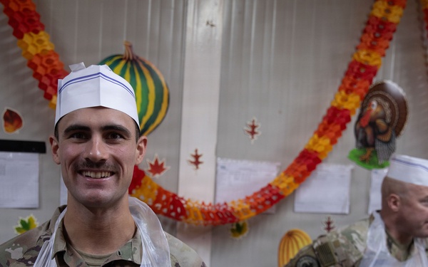 Coalition forces Soldiers Celebrate Thanksgiving at LSA Danger in Erbil, Iraq
