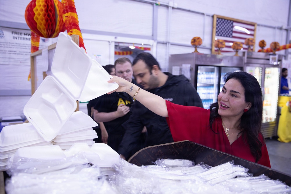 Coalition forces Soldiers Celebrate Thanksgiving at LSA Danger in Erbil, Iraq