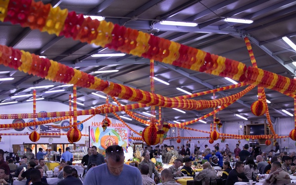 Coalition forces Soldiers Celebrate Thanksgiving at LSA Danger in Erbil, Iraq