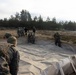 U.S. Marines, Sailors set up a forward arming and refueling point supporting Finnish Defense Forces
