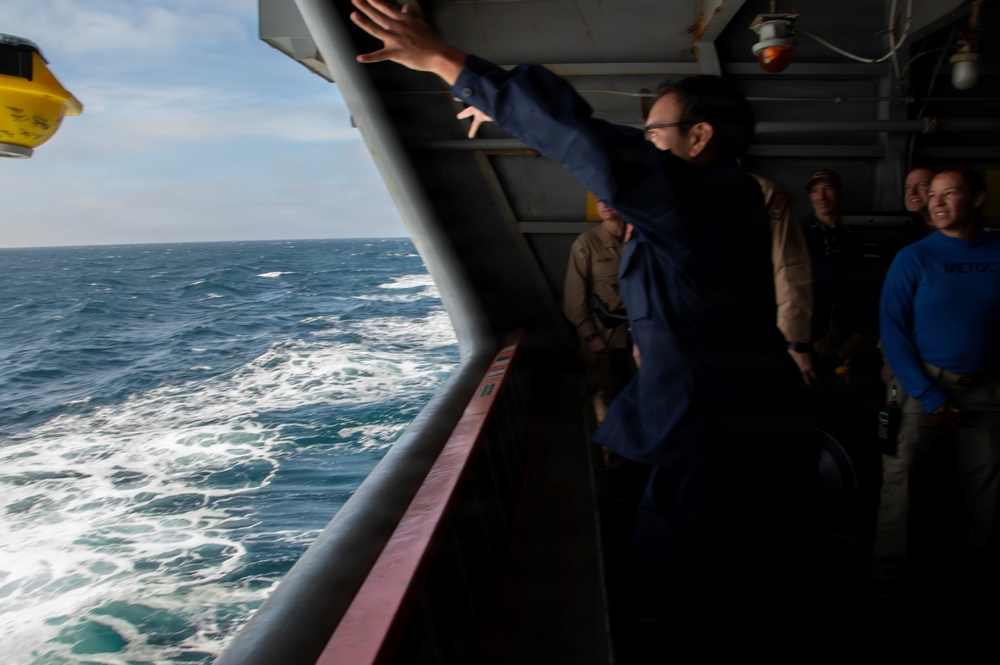 CNMOC and Sofar Ocean Collaboration Drives Innovation with First-Ever SOFAR Buoy Deployment from Aircraft Carrier, Strengthening Navy Forecasting Capabilities