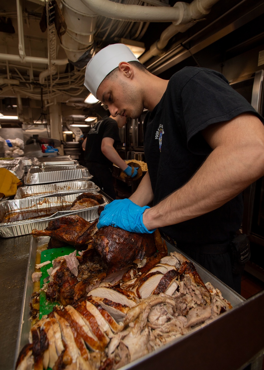 Nimitz Sailors Prepare Thanksgiving Dinner