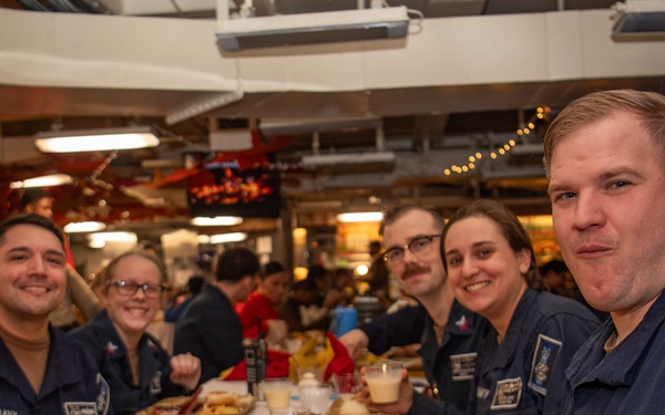 Nimitz Sailors Celebrate Thanksgiving