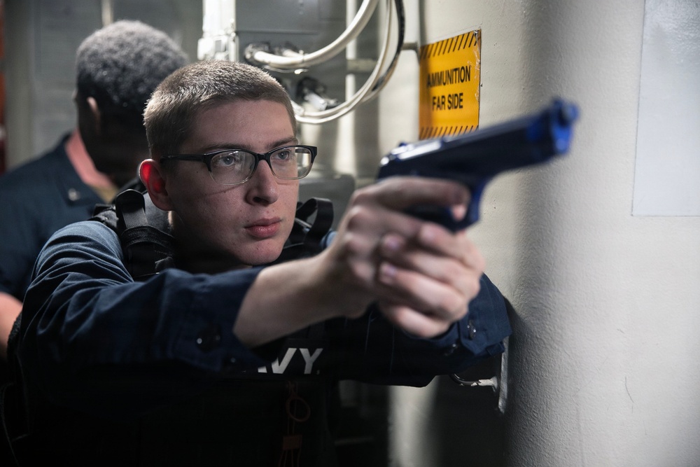 Wayne E. Meyer Conducts Anti-Terrorism Drills