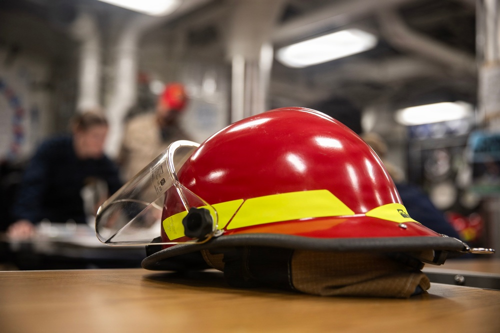 Wayne E. Meyer Conducts GQ Drill