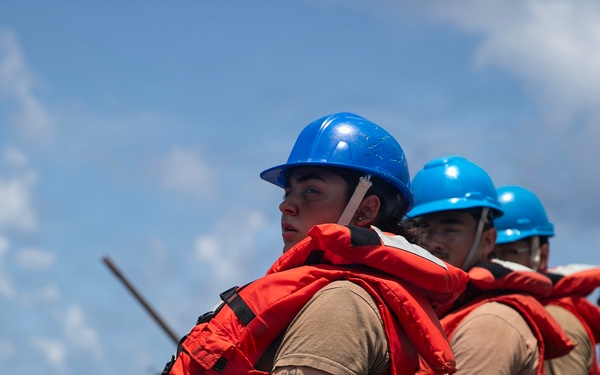 Wayne E. Meyer Conducts a Replenishment-at-Sea
