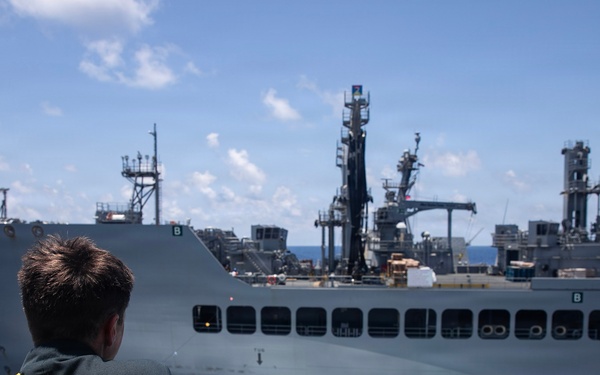 Wayne E. Meyer Conducts a Replenishment-at-Sea