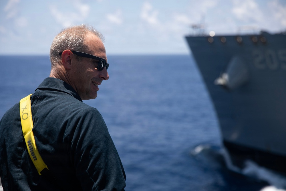 Wayne E. Meyer Conducts a Replenishment-at-Sea