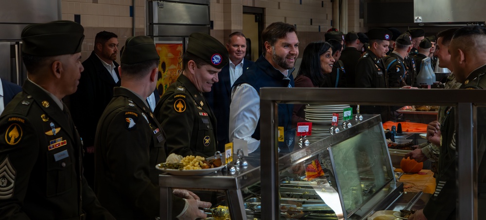 Vice President Visits Fort Campbell for Thanksgiving