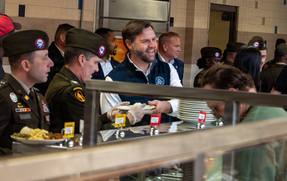Vice President Visits Fort Campbell for Thanksgiving
