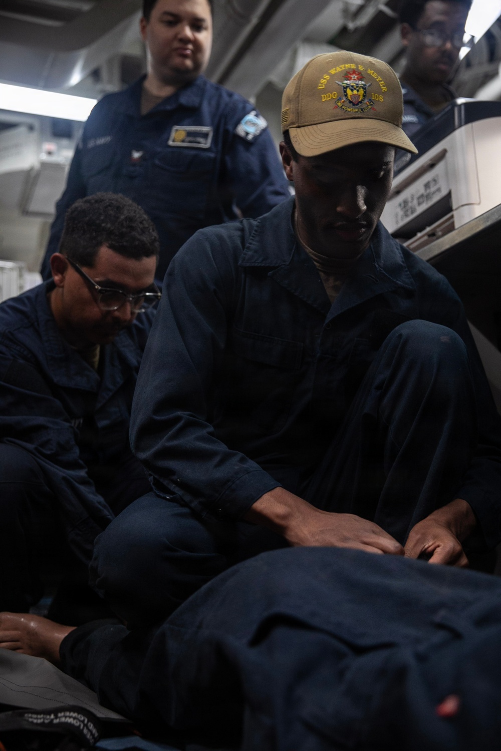 Wayne E. Meyer Conducts Medical Training