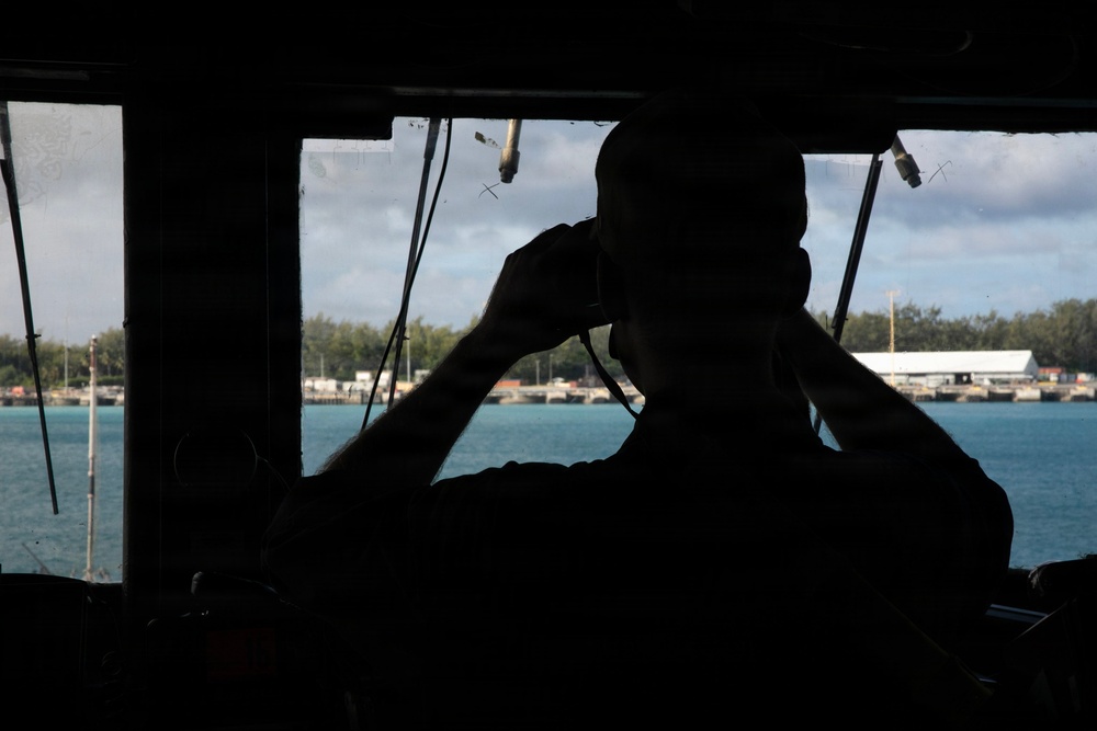 Wayne E. Meyer Enters Diego Garcia, BIOT