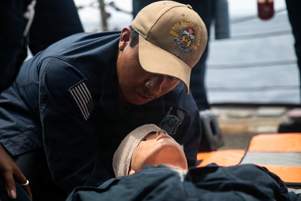 Wayne E. Meyer Conducts Medical Training