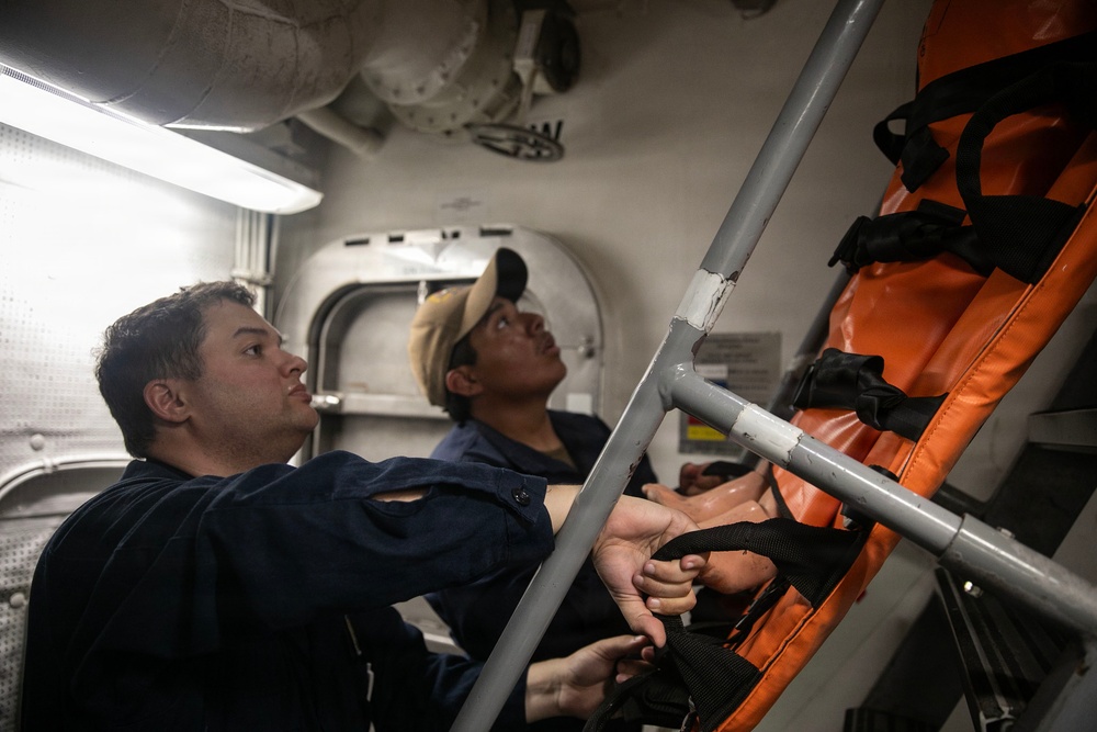 Wayne E. Meyer Conducts Medical Training