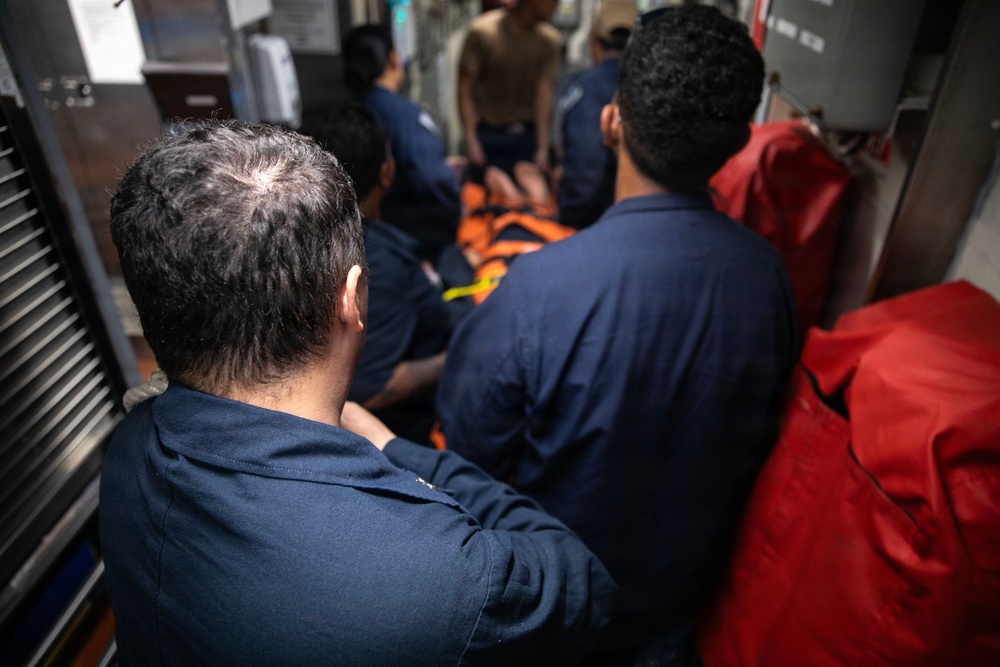 Wayne E. Meyer Conducts Medical Training