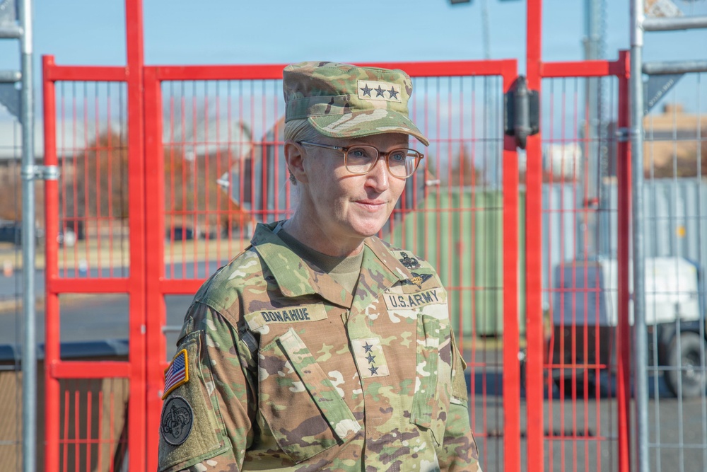 The U.S. Army Deputy Chief of Staff (G4) visits the LSA