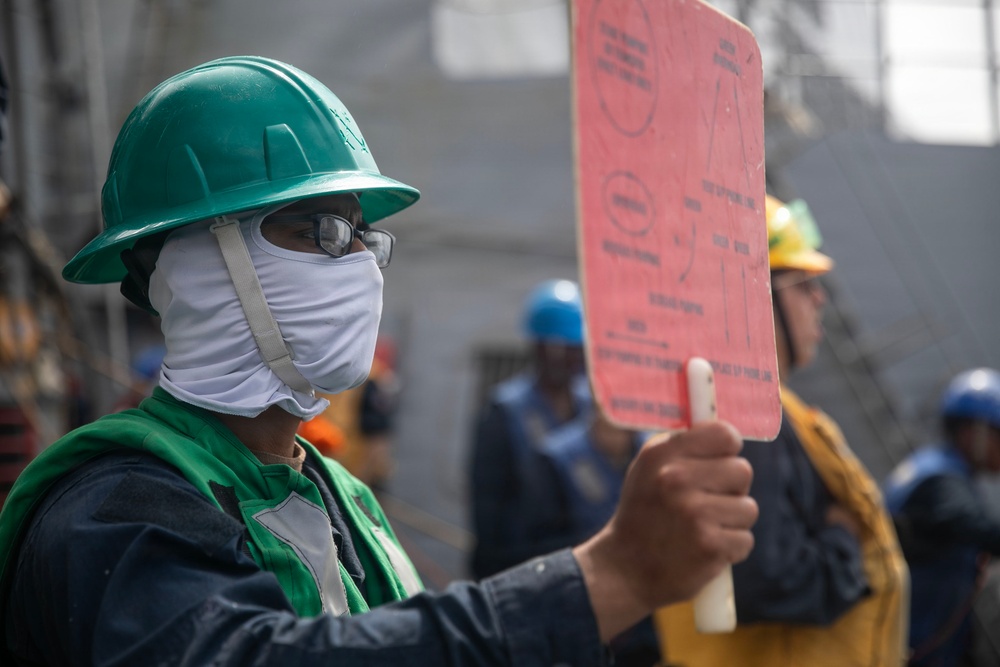 Wayne E. Meyer Conducts Replenishment-at-Sea