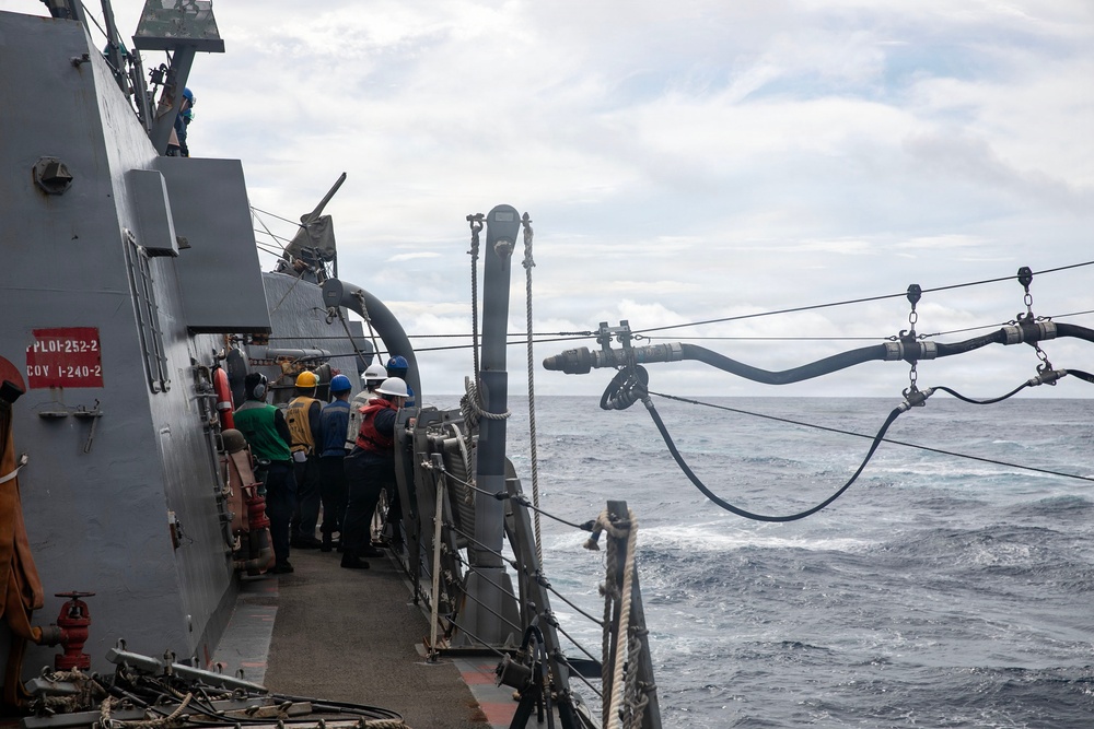 Wayne E. Meyer Conducts Replenishment-at-Sea