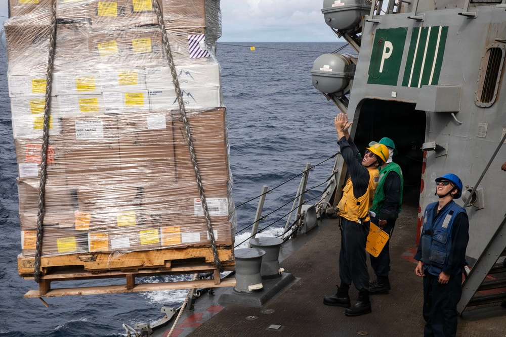 Wayne E. Meyer Conducts Replenishment-at-Sea