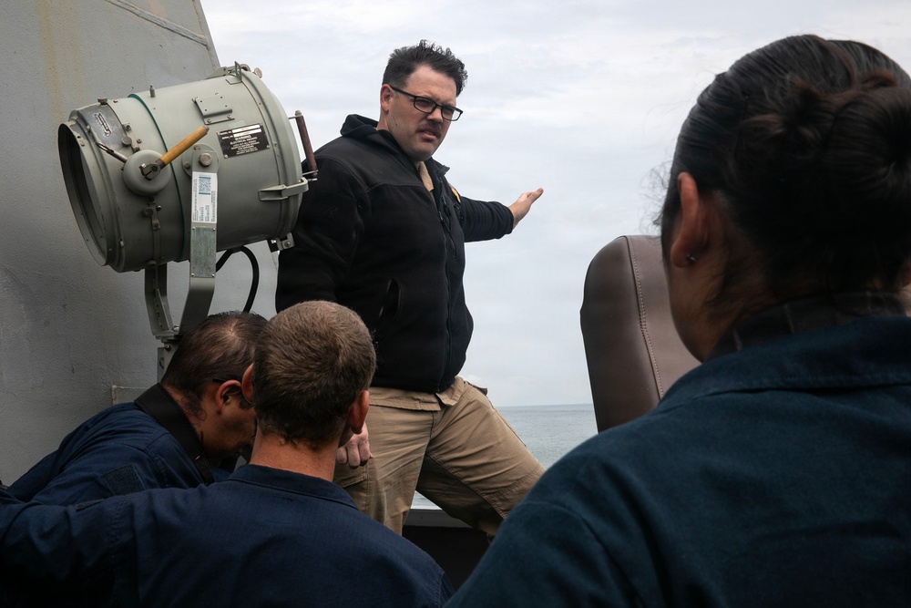 Wayne E. Meyer Transits the Strait of Malacca