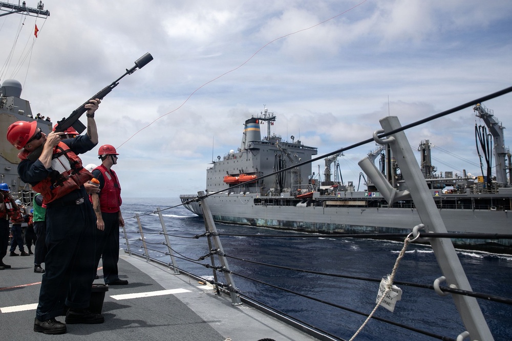 Wayne E. Meyer Conducts Replenishment-at-Sea