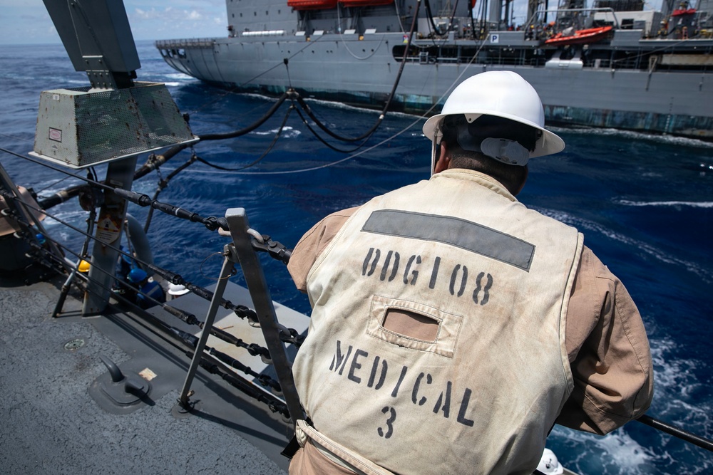 Wayne E. Meyer Conducts Replenishment-at-Sea