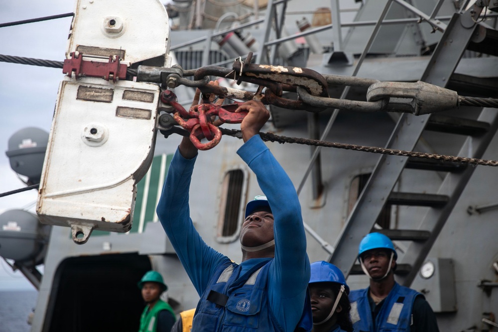 Wayne E. Meyer Conducts Replenishment-at-Sea