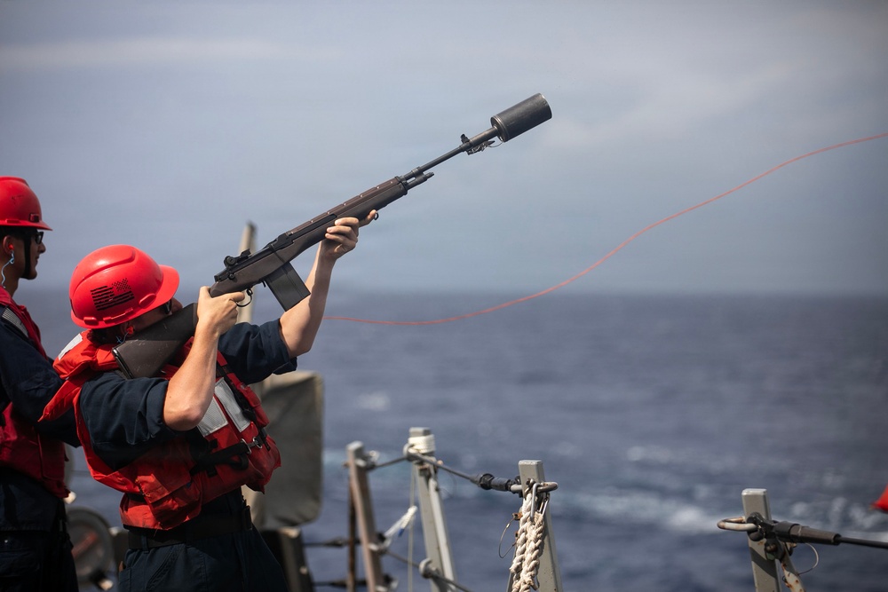 Wayne E. Meyer Conducts Replenishment-at-Sea