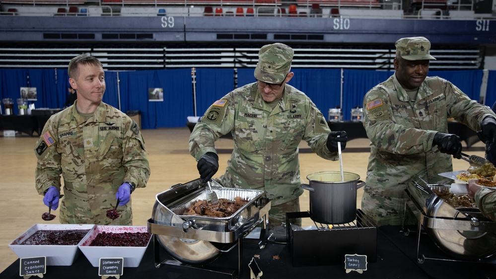 Giving Thanks: D.C. National Guard Leaders and Families Serve Holiday Meal