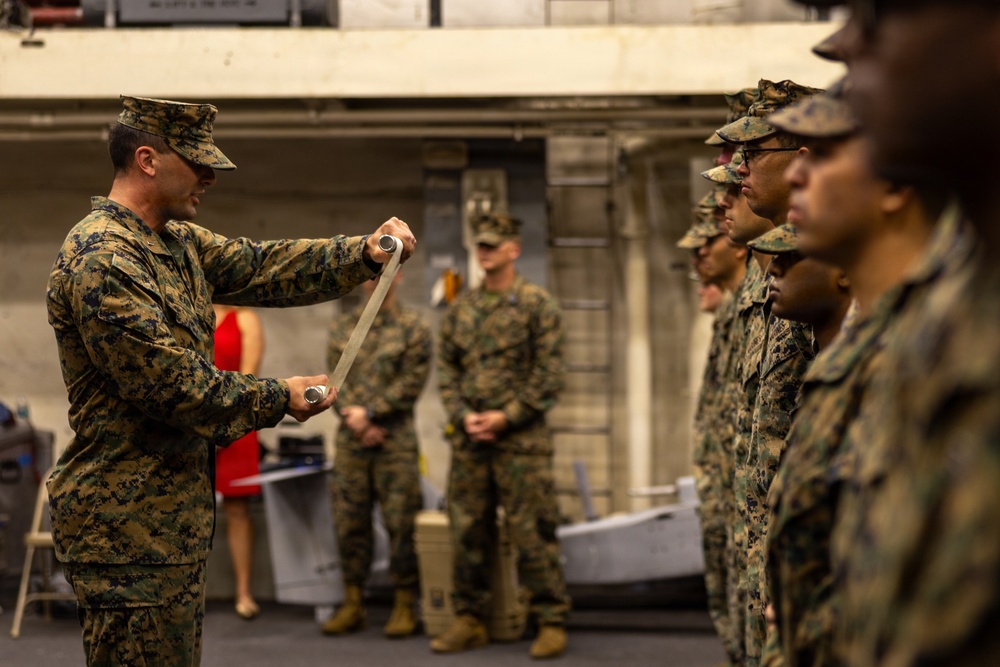 22nd MEU(SOC) | Marines Celebrate Marine Corps 250th Birthday Aboard USS San Antonio