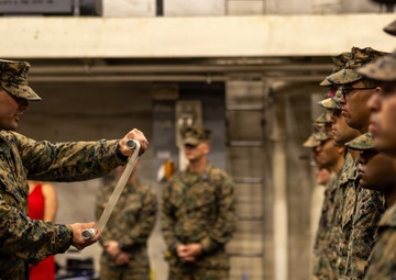 22nd MEU(SOC) | Marines Celebrate Marine Corps 250th Birthday Aboard USS San Antonio