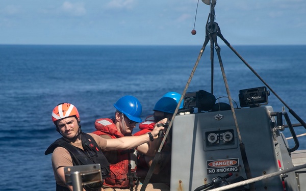 Wayne E. Meyer Conducts Small Boat Operations