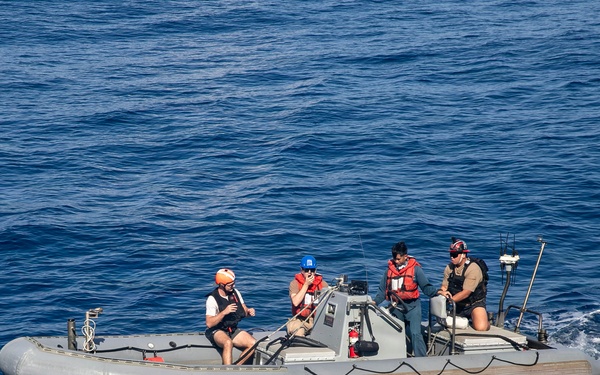 Wayne E. Meyer Conducts Small Boat Operations